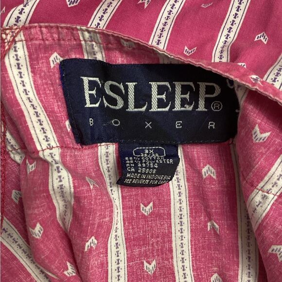 Vintage E Sleep Boxer Baseball Jersey Size 3X Retro Team Shirt - Picture 9 of 11